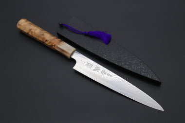 Sukenari Wa Petty SCL-448 ZDP189 Wa Petty 165mm (6.4 inch) Custom Limited Edition, Sukenari ZDP-189 Nickel Damascus Wa Petty 165mm (6.4 inch, SCL-448)