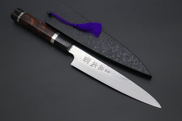 Sukenari Wa Petty SCL-449 ZDP189 Wa Petty 165mm (6.4 inch) Custom Limited Edition, Sukenari ZDP-189 Nickel Damascus Wa Petty 165mm (6.4 inch, SCL-449)