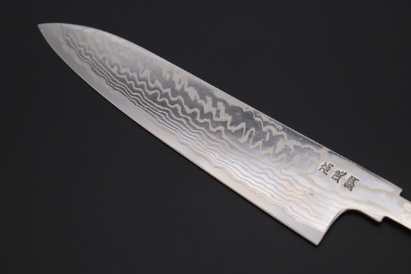 Sukenari Wa Santoku “Build Your Dream Knife” Sukenari HAP-40 Nickel Damascus SNBO-2 Wa Santoku 190mm (7.4 Inch)