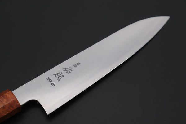 Sukenari Wa Santoku SCL-461 HAP40 Wa Santoku 190mm (7.4 inch) Custom Limited Edition, Sukenari HAP-40 Clad Wa Santoku 190mm (7.4 inch, SCL-461)