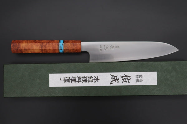 Sukenari Wa Santoku SCL-461 HAP40 Wa Santoku 190mm (7.4 inch) Custom Limited Edition, Sukenari HAP-40 Clad Wa Santoku 190mm (7.4 inch, SCL-461)