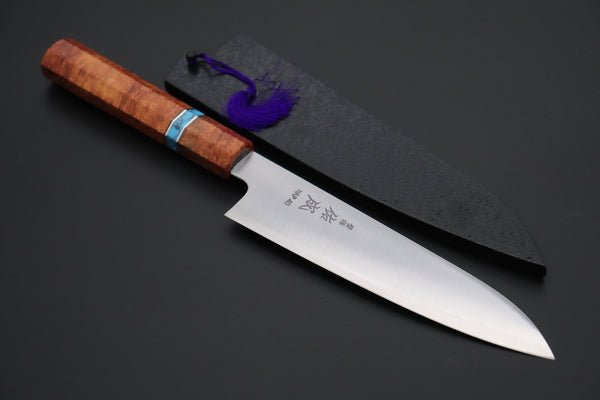 Sukenari Wa Santoku SCL-461 HAP40 Wa Santoku 190mm (7.4 inch) Custom Limited Edition, Sukenari HAP-40 Clad Wa Santoku 190mm (7.4 inch, SCL-461)