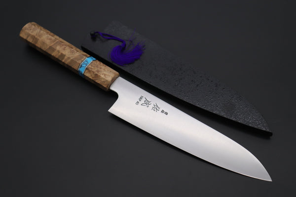 Sukenari Wa Santoku SCL-462 HAP40 Wa Santoku 190mm (7.4 inch) Custom Limited Edition, Sukenari HAP-40 Clad Wa Santoku 190mm (7.4 inch, SCL-462)