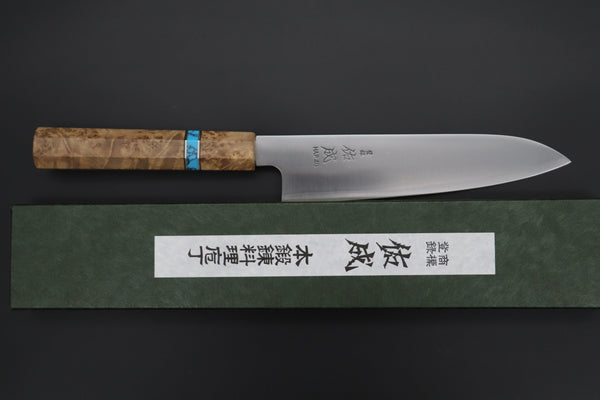 Sukenari Wa Santoku SCL-462 HAP40 Wa Santoku 190mm (7.4 inch) Custom Limited Edition, Sukenari HAP-40 Clad Wa Santoku 190mm (7.4 inch, SCL-462)