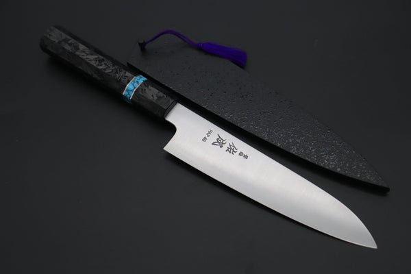 Sukenari Wa Santoku SCL-596 HAP40 Wa Santoku 190mm (7.4 inch) Custom Limited Edition, Sukenari HAP-40 Clad Wa Santoku 190mm (7.4 inch, SCL-596)