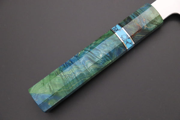 Sukenari Wa Santoku SCL-597 HAP40 Wa Santoku 190mm (7.4 inch) Custom Limited Edition, Sukenari HAP-40 Clad Wa Santoku 190mm (7.4 inch, SCL-597)