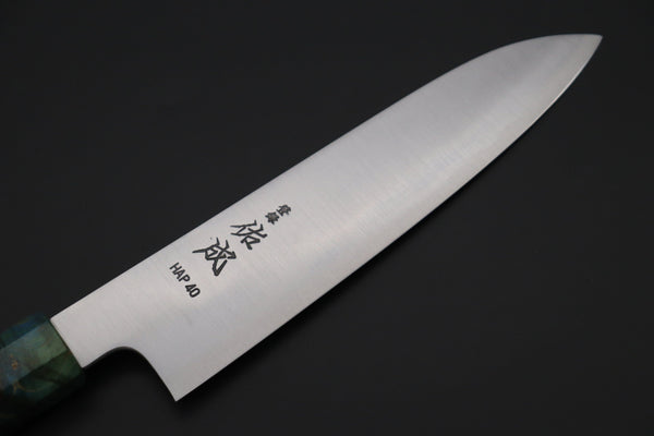 Sukenari Wa Santoku SCL-597 HAP40 Wa Santoku 190mm (7.4 inch) Custom Limited Edition, Sukenari HAP-40 Clad Wa Santoku 190mm (7.4 inch, SCL-597)