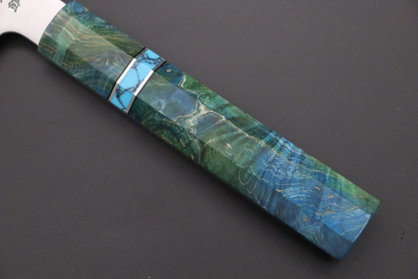 Sukenari Wa Santoku SCL-597 HAP40 Wa Santoku 190mm (7.4 inch) Custom Limited Edition, Sukenari HAP-40 Clad Wa Santoku 190mm (7.4 inch, SCL-597)