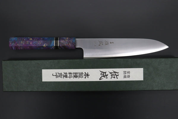 Sukenari Wa Santoku SCL-598 HAP40 Wa Santoku 190mm (7.4 inch) Custom Limited Edition, Sukenari HAP-40 Clad Wa Santoku 190mm (7.4 inch, SCL-598)