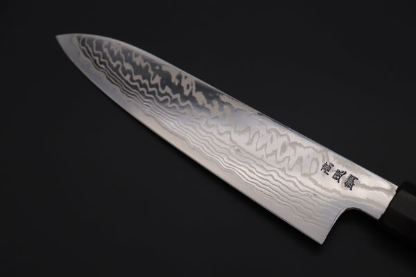 Sukenari Wa Santoku Custom Limited Edition, Sukenari HAP-40 Nickel Damascus Wa Santoku 190mm (7.4 inch, SCL-506)