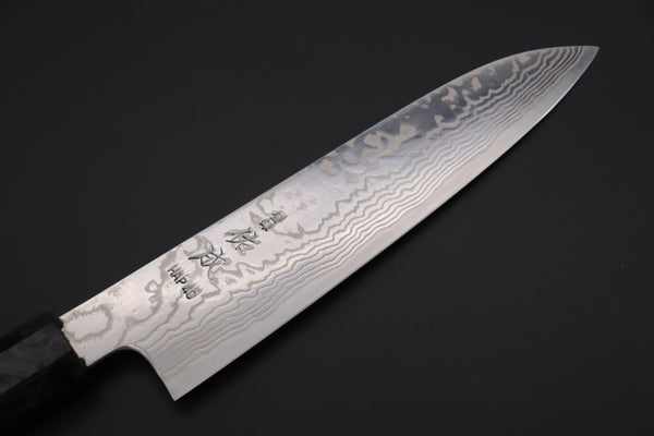 Sukenari Wa Santoku Custom Limited Edition, Sukenari HAP-40 Nickel Damascus Wa Santoku 190mm (7.4 inch, SCL-578)
