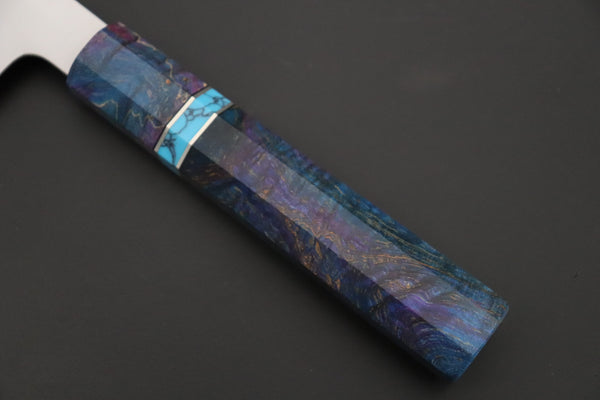 Sukenari Wa Santoku SCL-657 VG-XEOS Wa Santoku 190mm (7.4 inch) Custom Limited Edition, Sukenari VG-XEOS Clad Wa Santoku 190mm (7.4 inch, SCL-656)
