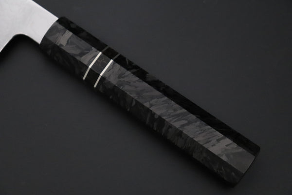 Sukenari Wa Santoku SCL-637 VG-XEOS Wa Santoku 190mm (7.4 inch) Custom Limited Edition, Sukenari VG-XEOS Nickel Damascus Wa Santoku 190mm (7.4 inch, SCL-637)