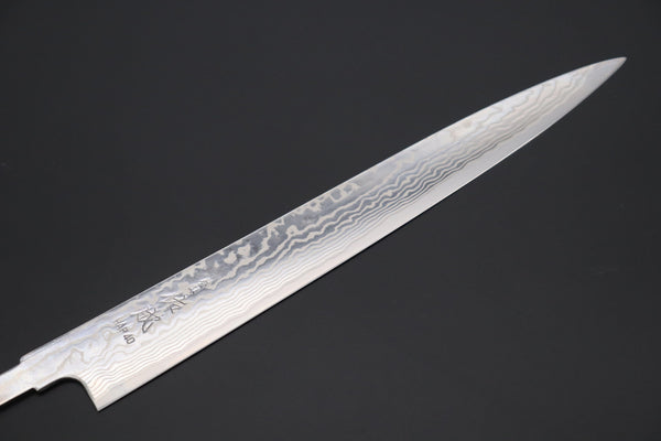 Sukenari Wa Sujihiki “Build Your Dream Knife” Sukenari HAP-40 Nickel Damascus SNBO-6 Wa Sujihiki 270mm (10.6 Inch)