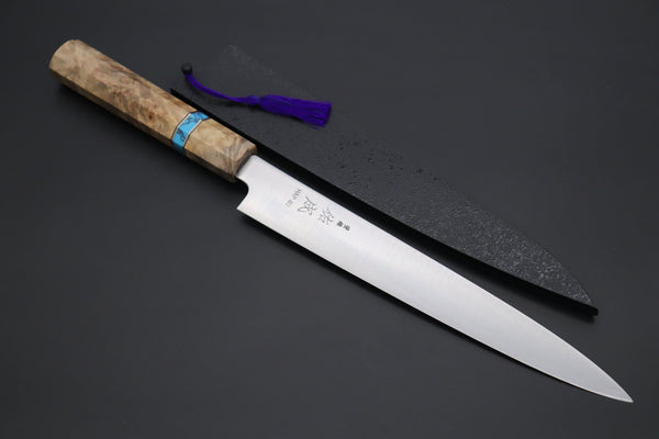 Sukenari Wa Sujihiki Custom Limited Edition, Sukenari HAP-40 Clad Wa Sujihiki 240mm (9.4 inch, SCL-490)