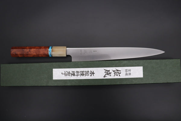 Sukenari Wa Sujihiki Custom Limited Edition, Sukenari HAP-40 Clad Wa Sujihiki 240mm (9.4 inch, SCL-492)