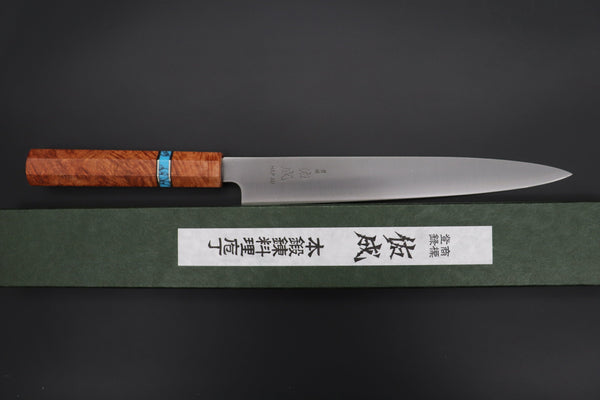 Sukenari Wa Sujihiki Custom Limited Edition, Sukenari HAP-40 Clad Wa Sujihiki 240mm (9.4 inch, SCL-496)