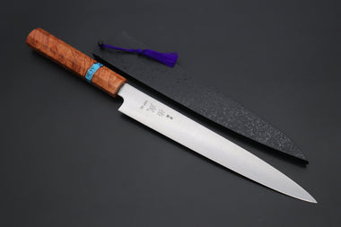 Sukenari Wa Sujihiki Custom Limited Edition, Sukenari HAP-40 Clad Wa Sujihiki 240mm (9.4 inch, SCL-496)