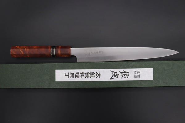 Sukenari Wa Sujihiki Custom Limited Edition, Sukenari HAP-40 Clad Wa Sujihiki 240mm (9.4 inch, SCL-497)