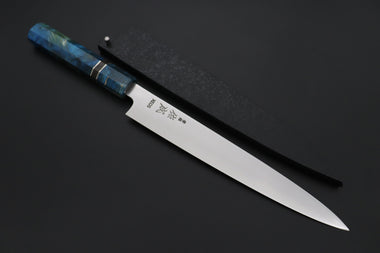 Sukenari Wa Sujihiki SCL-666 VG-XEOS Wa Sujihiki 240mm (9.4 inch) Custom Limited Edition, Sukenari VG-XEOS Clad Wa Sujihiki 240mm (8.2 inch, SCL-666)