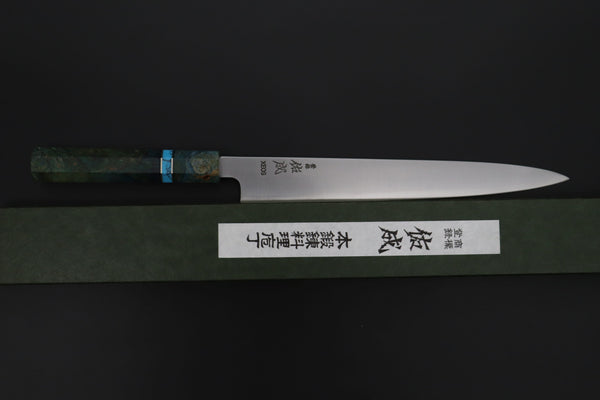 Sukenari Wa Sujihiki SCL-668 VG-XEOS Wa Sujihiki 270mm (10.6 inch) Custom Limited Edition, Sukenari VG-XEOS Clad Wa Sujihiki 270mm (10.6 inch, SCL-668)