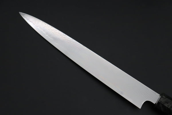Sukenari Wa Sujihiki SCL-652 VG-XEOS Wa Sujihiki 240mm (9.4 inch) Custom Limited Edition, Sukenari VG-XEOS Nickel Damascus Wa Sujihiki 240mm (9.4 inch, SCL-652)