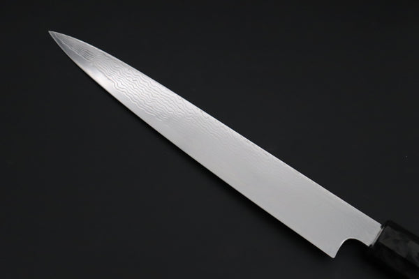 Sukenari Wa Sujihiki SCL-653 VG-XEOS Wa Sujihiki 240mm (9.4 inch) Custom Limited Edition, Sukenari VG-XEOS Nickel Damascus Wa Sujihiki 240mm (9.4 inch, SCL-653)