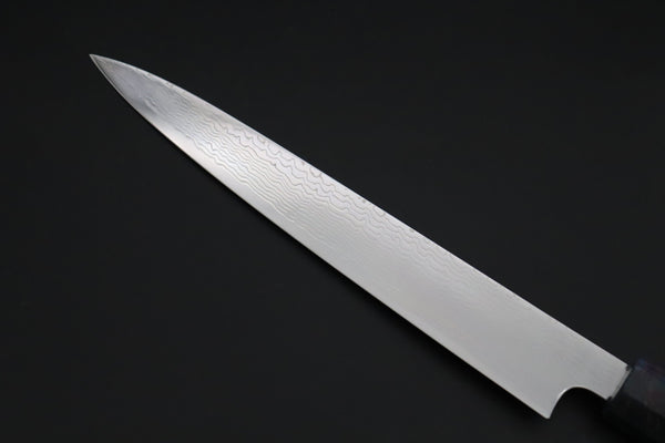 Sukenari Wa Sujihiki SCL-654 VG-XEOS Wa Sujihiki 240mm (9.4 inch) Custom Limited Edition, Sukenari VG-XEOS Nickel Damascus Wa Sujihiki 240mm (9.4 inch, SCL-654)