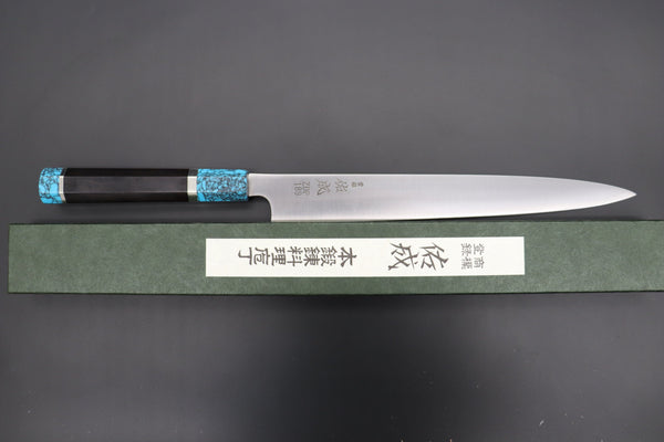 Sukenari Wa Sujihiki SCL-384 ZDP189 Wa Sujihiki 270mm (10.6 inch) Custom Limited Edition, Sukenari ZDP-189 Clad Wa Sujihiki 270mm (10.6 inch, SCL-384)
