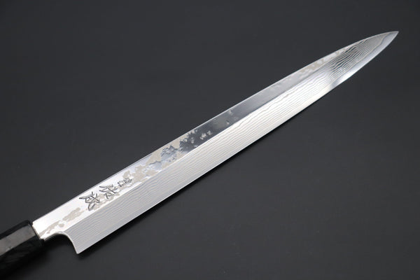 Sukenari Yanagiba SCL-534 Gingami No.3 Yanagiba 270mm (10.6 inch) Custom Limited Edition, Sukenari Gingami No.3 Nickel Damascus Yanagiba 270mm (10.6 inch, SCL-534)