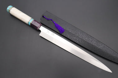 Sukenari Yanagiba Honyaki SG-II HSG-4 Yanagiba 270mm (10.6 Inch) / Right Handed Custom Limited Edition, Sukenari Honyaki SG-II Series HSG-4 Yanagiba 270mm (10.6 Inch, Single Bevel Edge)