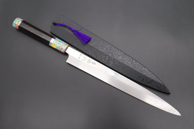 Sukenari Yanagiba SCL-444 SG-II Yanagiba 270mm (10.6inch) / Right Handed Custom Limited Edition, Sukenari Special Steel Series SG-II Hon Kasumi Yanagiba 270mm (10.6 inch, Single Bevel Edge, SCL-444)