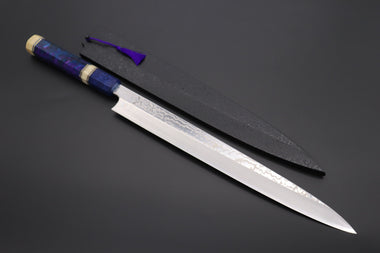 Sukenari Yanagiba SCL-457 SRS-13 Yanagiba330mm (12.9 inch) Custom Limited Edition, Sukenari SRS-13 Nickel Damascus Yanagiba 330mm (12.9 inch, SCL-457)