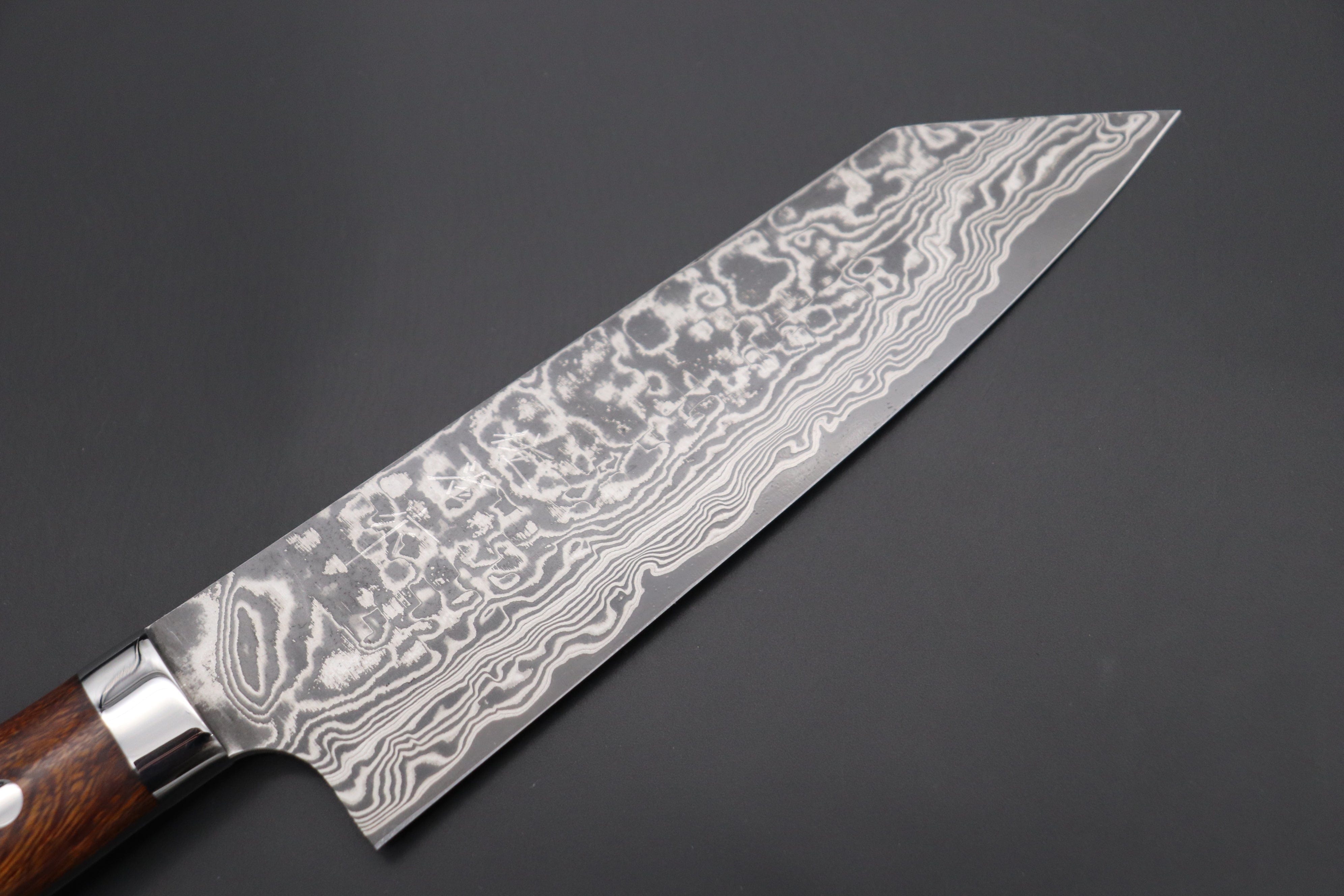 Japanese kitchen knife Takeshi Saji Bunka Iron Wood Nickel