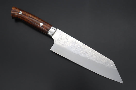 Takeshi Saji Bunka Takeshi Saji SRS-13 Hammer Forged, Custom Handmade Handle Series Bunka 170mm (6.6 inch, Ironwood Handle)