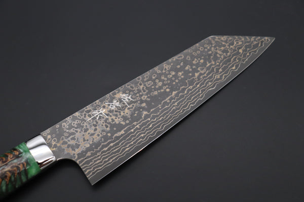 Takeshi Saji Bunka Takeshi Saji SUMMIT ― Limited Edition Custom Series SMT-1043 VG-10W Multi-Colored Golden-Rainbow Damascus Bunka 175mm (6.8 Inch)