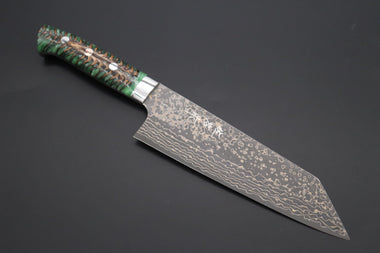 Takeshi Saji Bunka Takeshi Saji SUMMIT ― Limited Edition Custom Series SMT-1043 VG-10W Multi-Colored Golden-Rainbow Damascus Bunka 175mm (6.8 Inch)