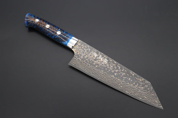 Takeshi Saji Bunka Takeshi Saji SUMMIT ― Limited Edition Custom Series SMT-1045 VG-10W Multi-Colored Golden-Rainbow Damascus Bunka 175mm (6.8 Inch)
