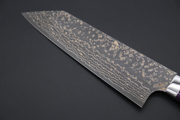 Takeshi Saji Bunka Takeshi Saji SUMMIT ― Limited Edition Custom Series SMT-1046 VG-10W Multi-Colored Golden-Rainbow Damascus Bunka 175mm (6.8 Inch)