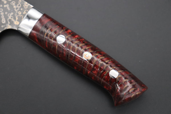 Takeshi Saji Bunka Takeshi Saji SUMMIT ― Limited Edition Custom Series SMT-1047 VG-10W Multi-Colored Golden-Rainbow Damascus Bunka 175mm (6.8 Inch)