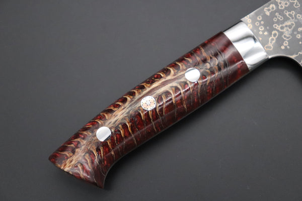 Takeshi Saji Bunka Takeshi Saji SUMMIT ― Limited Edition Custom Series SMT-1047 VG-10W Multi-Colored Golden-Rainbow Damascus Bunka 175mm (6.8 Inch)