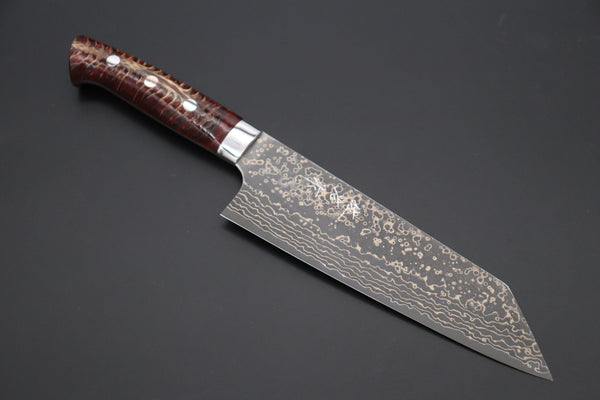 Takeshi Saji Bunka Takeshi Saji SUMMIT ― Limited Edition Custom Series SMT-1047 VG-10W Multi-Colored Golden-Rainbow Damascus Bunka 175mm (6.8 Inch)