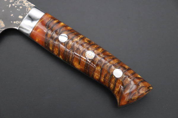 Takeshi Saji Bunka Takeshi Saji SUMMIT ― Limited Edition Custom Series SMT-1048 VG-10W Multi-Colored Golden-Rainbow Damascus Bunka 175mm (6.8 Inch)