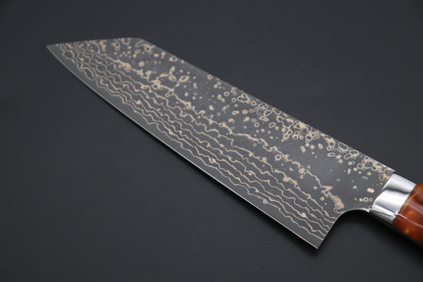 Takeshi Saji Bunka Takeshi Saji SUMMIT ― Limited Edition Custom Series SMT-1048 VG-10W Multi-Colored Golden-Rainbow Damascus Bunka 175mm (6.8 Inch)