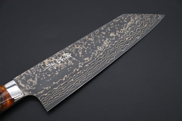 Takeshi Saji Bunka Takeshi Saji SUMMIT ― Limited Edition Custom Series SMT-1048 VG-10W Multi-Colored Golden-Rainbow Damascus Bunka 175mm (6.8 Inch)