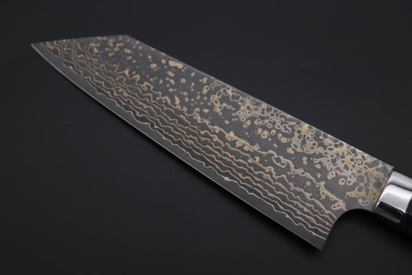 Takeshi Saji Bunka Takeshi Saji SUMMIT ― Limited Edition Custom Series SMT-1074 VG-10W Multi-Colored Golden-Rainbow Damascus Bunka 175mm (6.8 Inch)