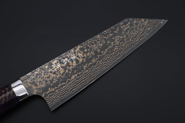 Takeshi Saji Bunka Takeshi Saji SUMMIT ― Limited Edition Custom Series SMT-1074 VG-10W Multi-Colored Golden-Rainbow Damascus Bunka 175mm (6.8 Inch)