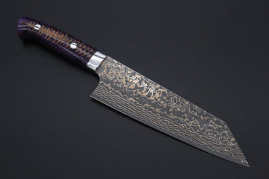 Takeshi Saji Bunka Takeshi Saji SUMMIT ― Limited Edition Custom Series SMT-1074 VG-10W Multi-Colored Golden-Rainbow Damascus Bunka 175mm (6.8 Inch)