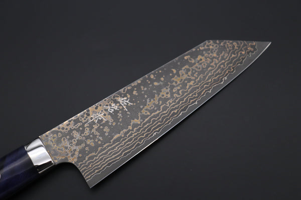 Takeshi Saji Bunka Takeshi Saji SUMMIT ― Limited Edition Custom Series SMT-1080 VG-10W Multi-Colored Golden-Rainbow Damascus Bunka 175mm (6.8 Inch)