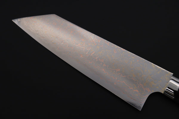 Takeshi Saji Bunka Takeshi Saji SUMMIT ― Limited Edition Custom Series SMT-1120 VG-10W磨 Multi-Colored Golden-Rainbow Damascus Bunka 175mm (6.8 Inch)